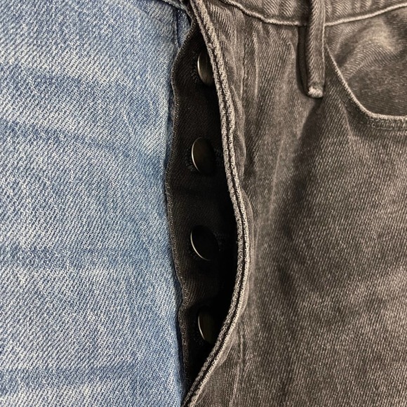 Frame Le Sylvie Black Indigo Mix Playtha Jeans Size 28 - Picture 6 of 7